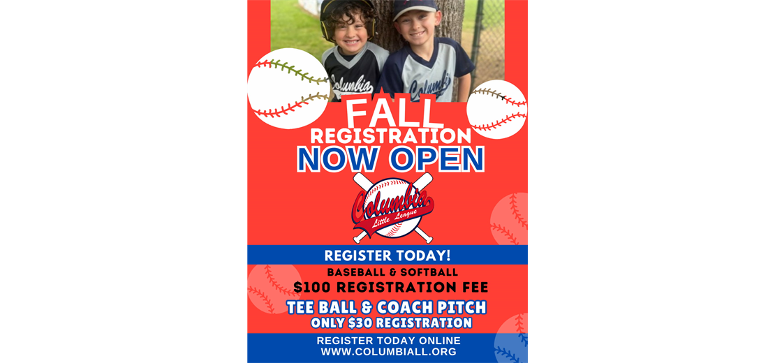 Fall Ball Now Open!